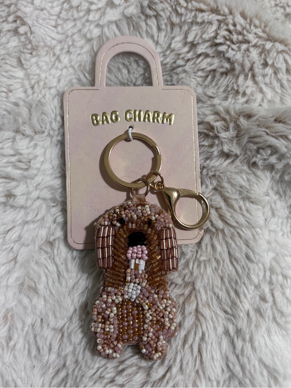 Anthropologie Beaded Dog Charm